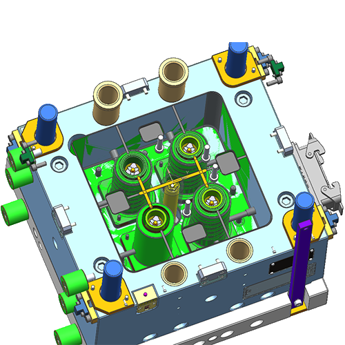 Dovetail collapsible core tooling